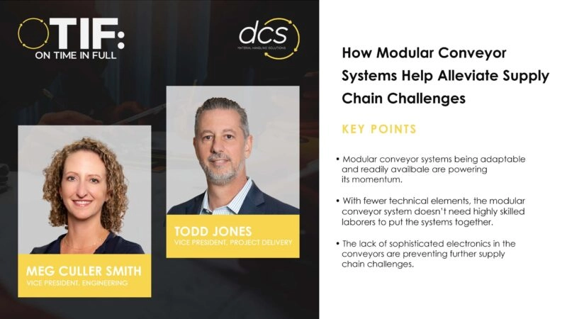 How Modular Conveyor Systems Help Alleviate Supply Chain Challenges