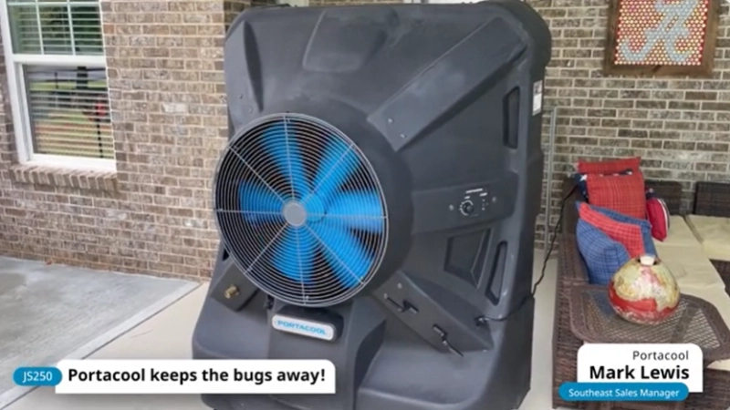 Portacool keeps the bugs away!
