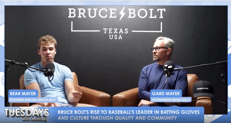Bruce Bolt batting gloves