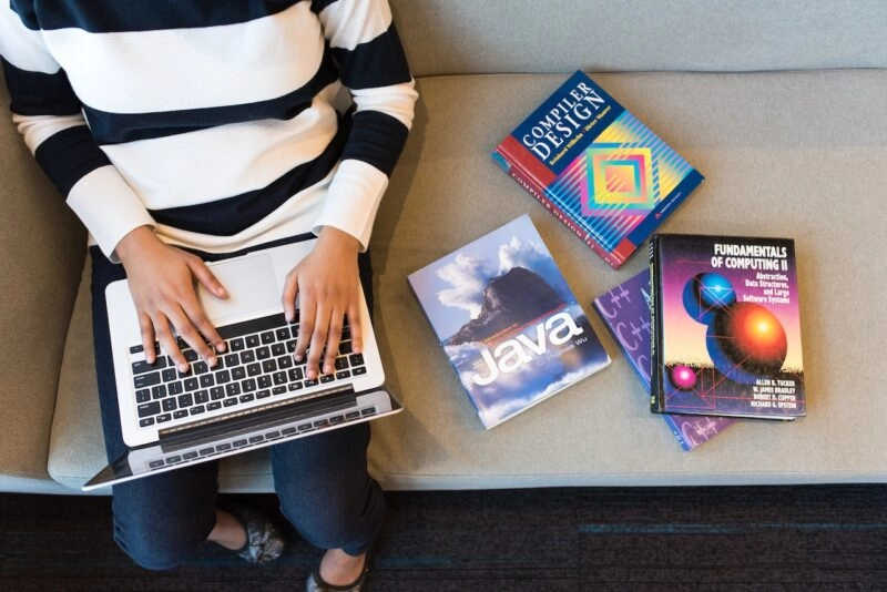 Student Learning Computer Skills