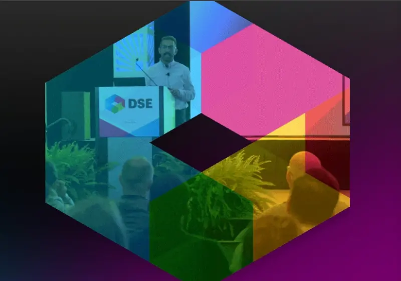 Still of the DSE 2023 Logo