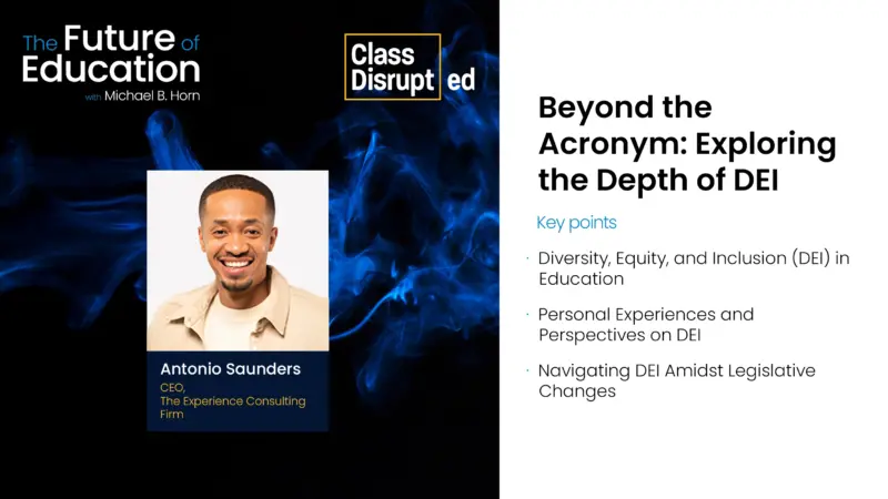 Antonio Saunders talks about DEI