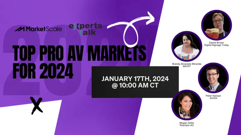 AV market verticals