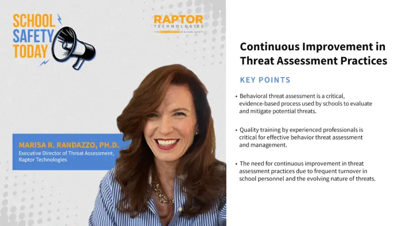 Continuous Improvement in Threat Assessment