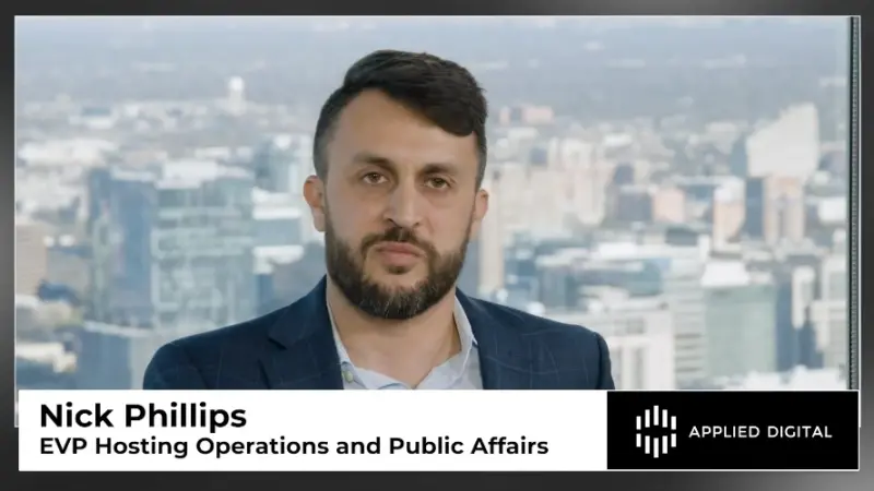 Nick Phillips of Applied Digital talks community engagement